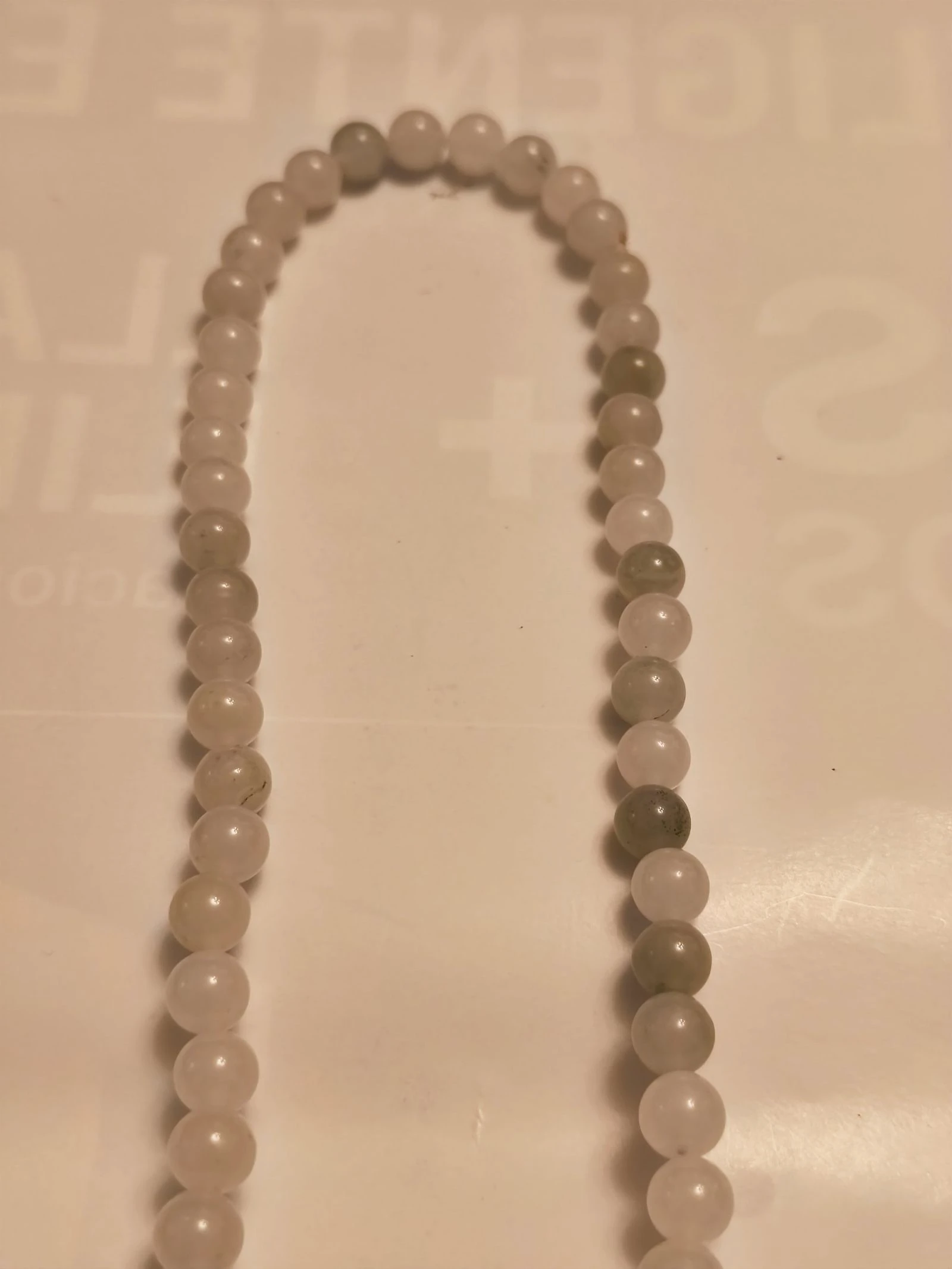 Necklace of light agates with 80 centimeters – photo 4